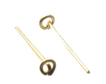 200 vintage gold tone chandelier nail head connector pins prism hangers 18mm