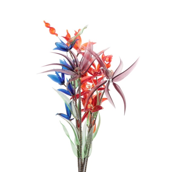 10 Stück Rosa Glasblumen Für Basteln – 4x4 Cm, Mit Metallgeflecht, Für Schmuck, Kleidung, Hochzeitsdekoration
