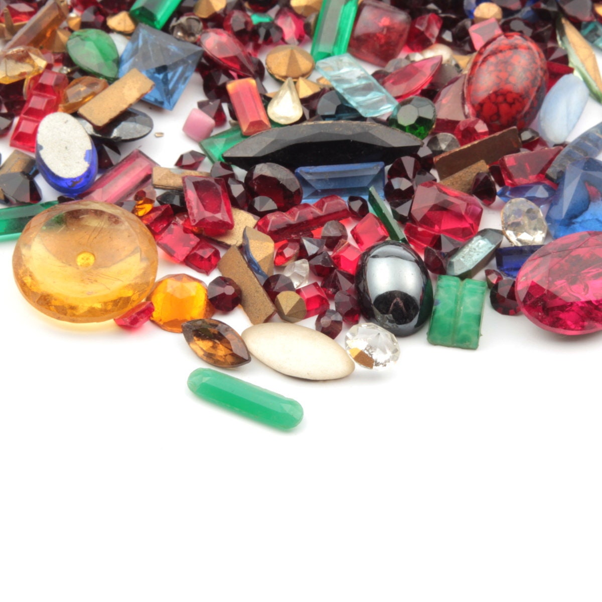 Vintage tchèque grand lot mixte strass cabochons de verre résultats de perles Vintage tchèque grand lot mixte strass cabochons cabochons cabochons de verre résultats de perles a1a165