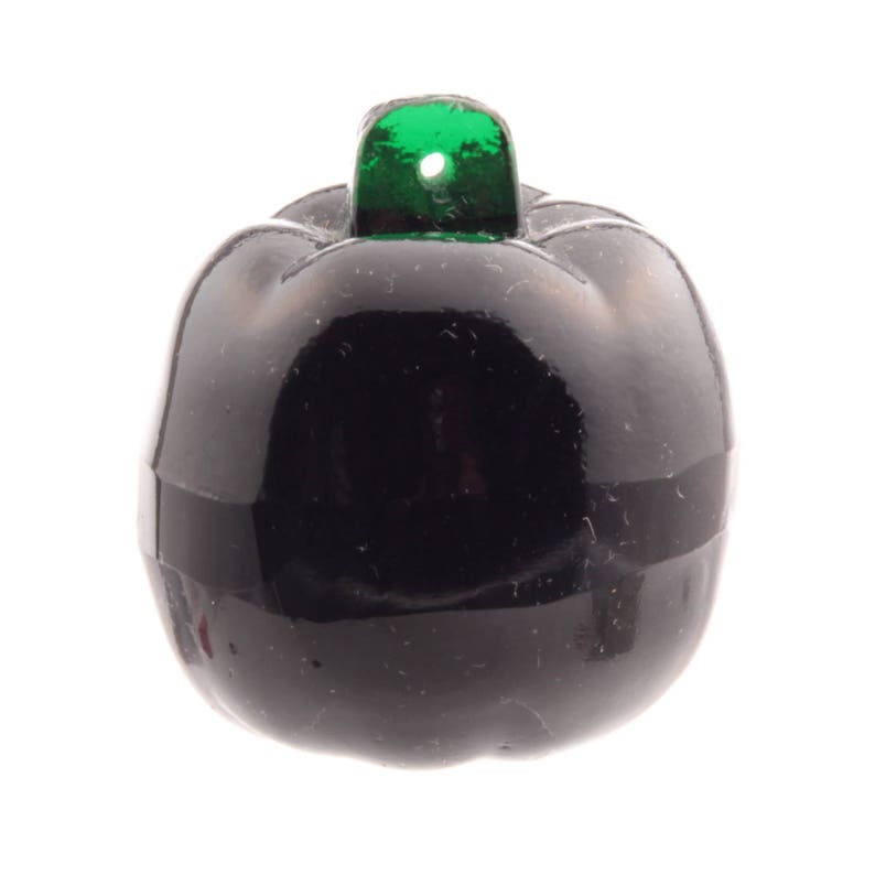 Green glass apple fruit lamp Chandelier lamp prism 45mm vintage Czech