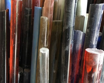 Wholesale clearance antique Czech lampwork glass rods canes bead and button making glass blowing stained glass