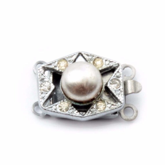 Collier double rang en perles de culture du Japon avec fermoir en