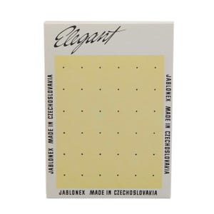 Lot van 10 stuks Gemaakt in Tsjecho-Slowakije Knopenkralen opnaaien winkeldisplay verkoopkaarten 14,5 x 10,5 cm verzamelaars Jablonex Elegant gedrukt logo