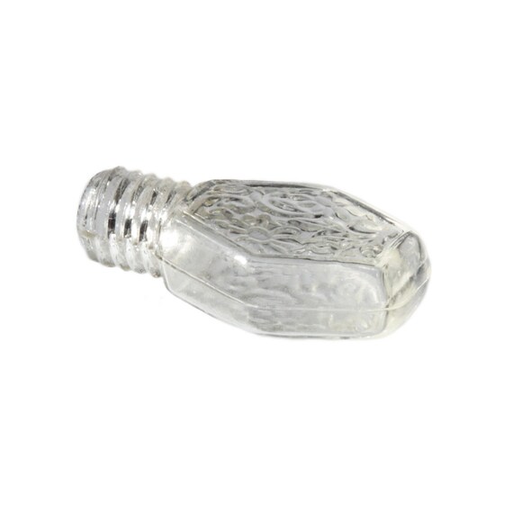 ヴィンテージ 32 mm、ミニチュアガラス香水瓶ペンダントクラフトチェコ