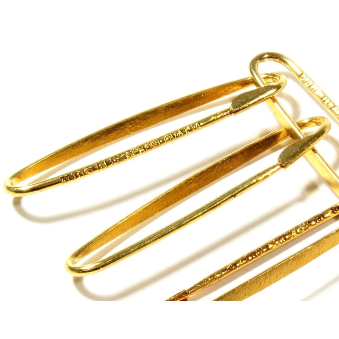 Buy Lot 10 Pcs Gold Tone Brooch Pins 30mm Vintage Deco Czech