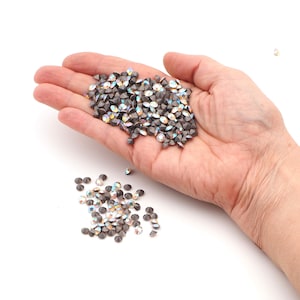 Lot 400pcs, SS25 5.5mm Czech vintage Crystal AB faceted loose stones rhinestones chatons