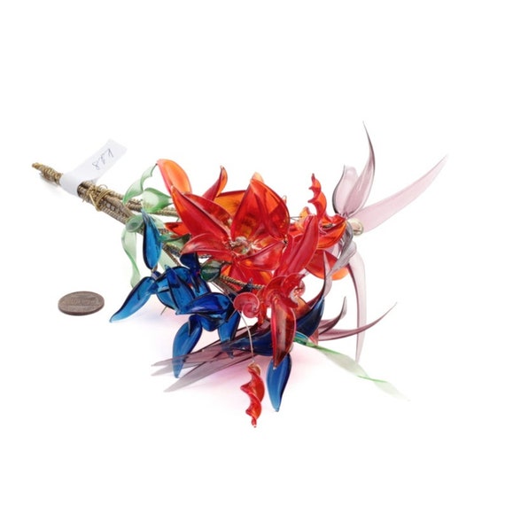 10 Stück Rosa Glasblumen Für Basteln – 4x4 Cm, Mit Metallgeflecht, Für Schmuck, Kleidung, Hochzeitsdekoration