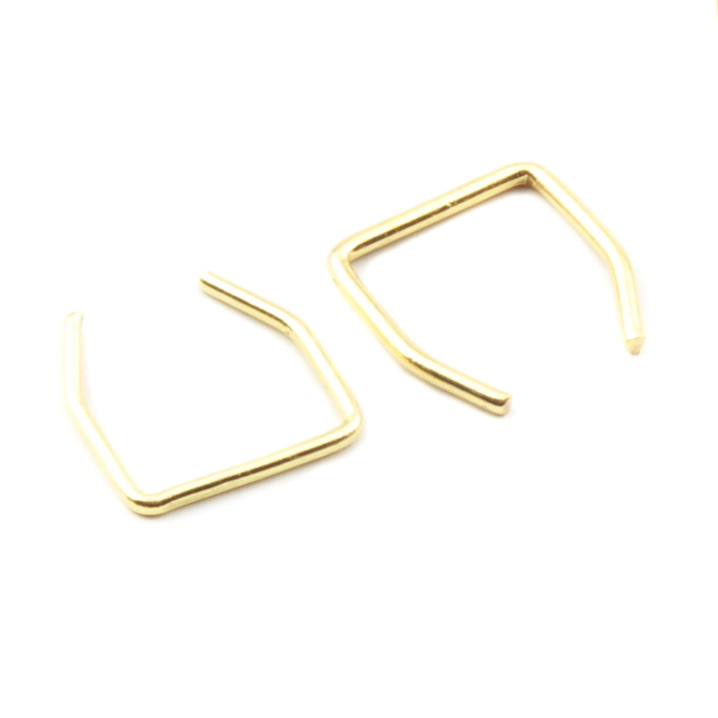 Lighting Vintage gold tone chandelier U connector pins prism hangers 50 9mm Chandeliers