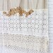 shar garten reviewed Burlap Ruffle Shower Curtain Crochet Lace Shabby Cottage Chic Girls Bohemian Bathroom Gift for Her Burlap Rosettes
