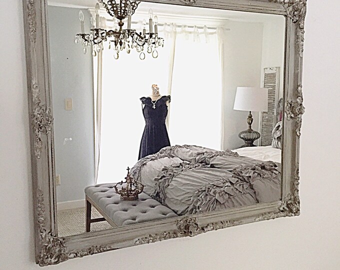 French Provincial Baroque Mirror Wall Hanging Mirror Large Etsy