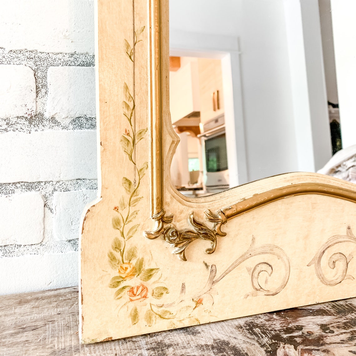 French Country Bathroom MirrorVintage MirrorArched Bathroom | Etsy