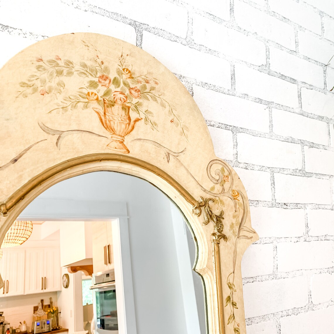 French Country Bathroom MirrorVintage MirrorArched Bathroom Etsy