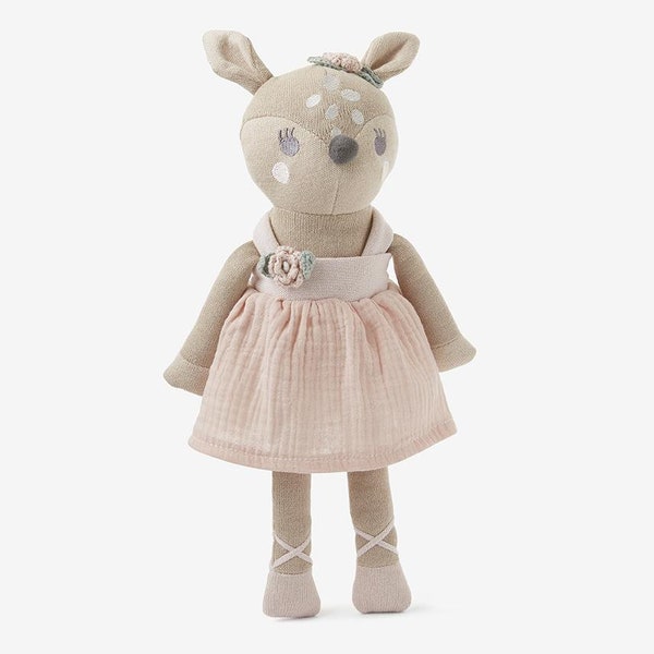 Fawn Plush Toy|Fawn Knit Toy|Nursery Decor|Baby Girl Toy|Swan Decor\Baby Shower Gift|Baby Girl|Girls Room\Princess Room