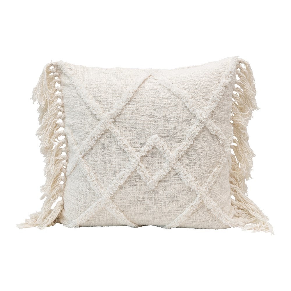 20 Off White Throw Pillow/Texture Boho/Modern Farmhouse Etsy