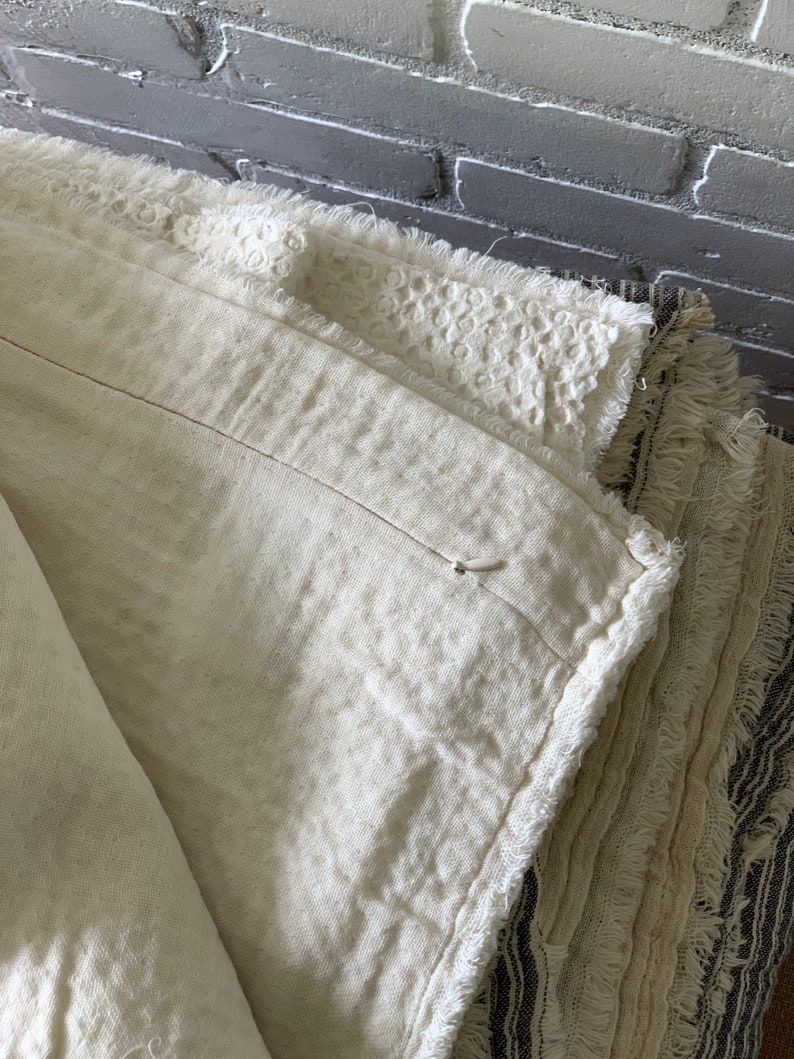 Blue Stripe Lightweight Bedding Set 3/King Size Cotton Muslin Etsy