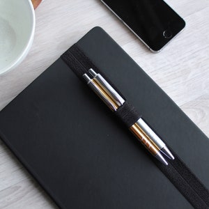 planner pen holder for two pens, journal band, planner accessories