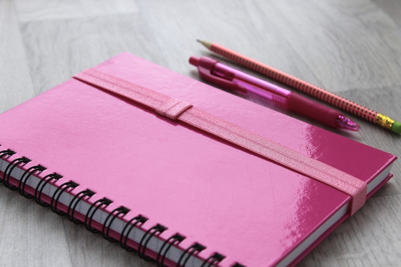 A4 planner, journal bookmark, planner accessories, Rosa