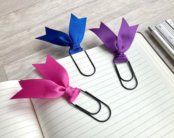 bookmark, paper clip, planner page marker
