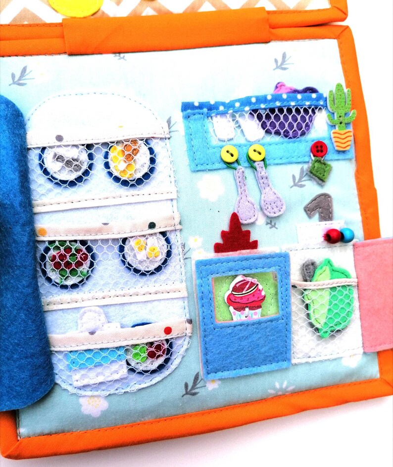 Felt Dollhouse Quiet Book for Girls Fabric Dollhouse Etsy