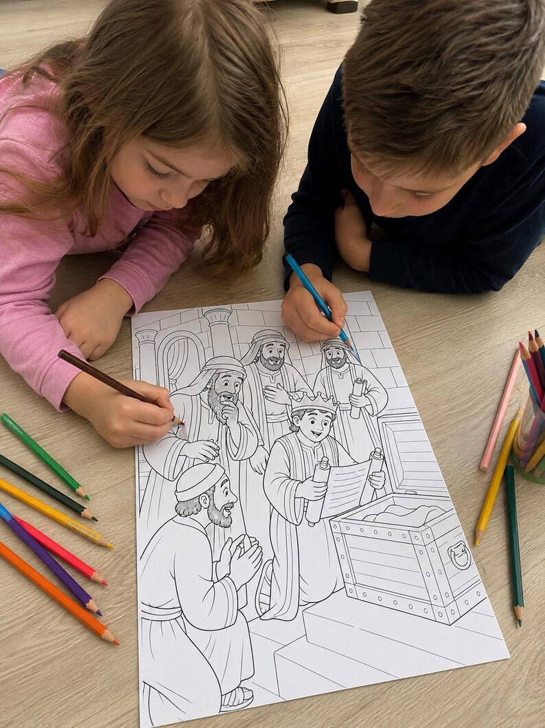 King Josiah Bible Activity Workbook | Kids Ages 6-10, Coloring, Puzzles ...