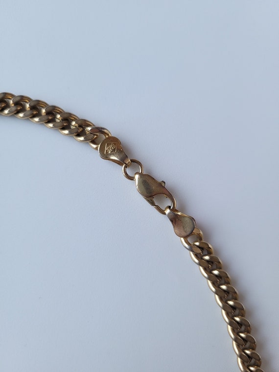 Vintage Necklace 20 inch Necklace Aged Gold Color… - image 3