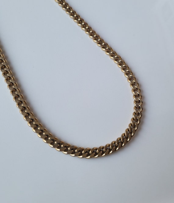 Vintage Necklace 20 inch Necklace Aged Gold Color… - image 2