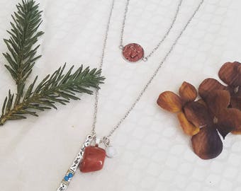 Jasper 2 piece necklace set