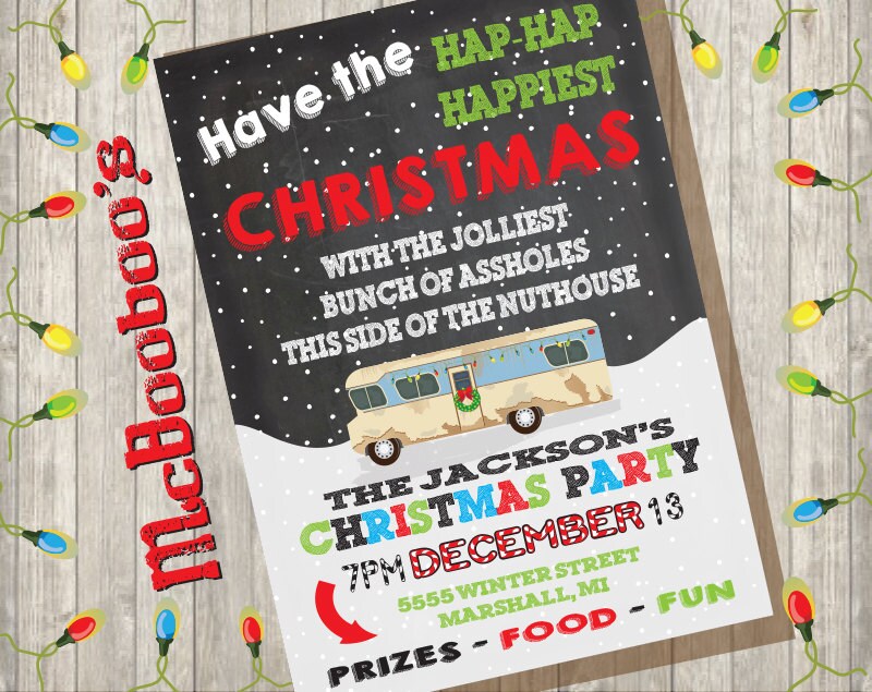 Griswold themed Christmas Vacation Holiday party invitation | Etsy