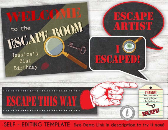Classroom Escape Room Online Google Form Template