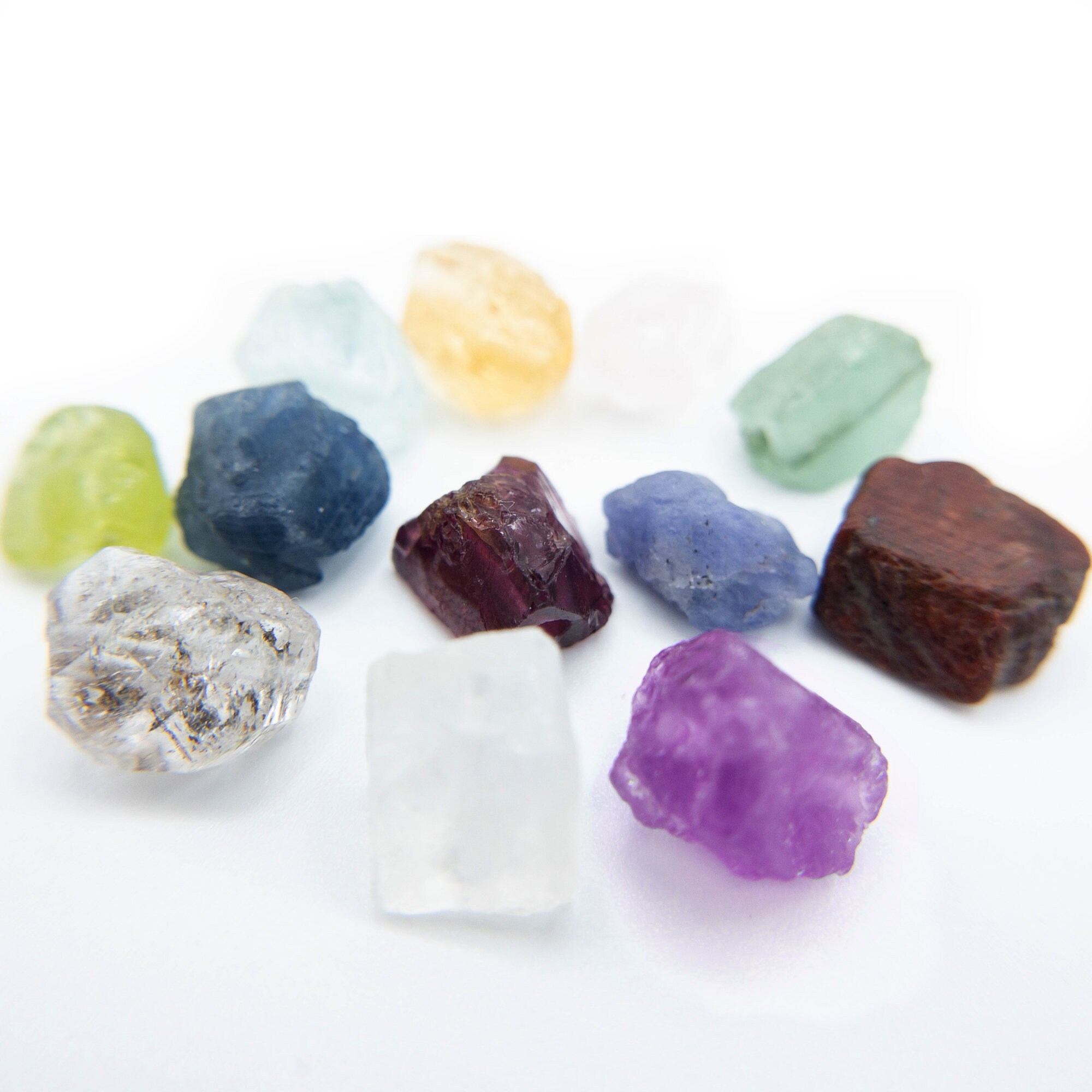 Raw UNDRILLED Gemstone Birthstone Nugget Loose Stone, 6mm - 8mm, No H…