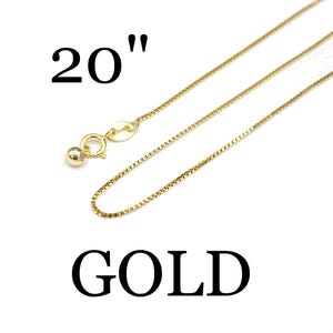 Collar de cadena ajustable chapado en oro de plata de ley 925, enhebrador de 0,9 mm, gargantilla veneciana con cuentas y extremo de bola, joyería minimalista DIY. imagen 8