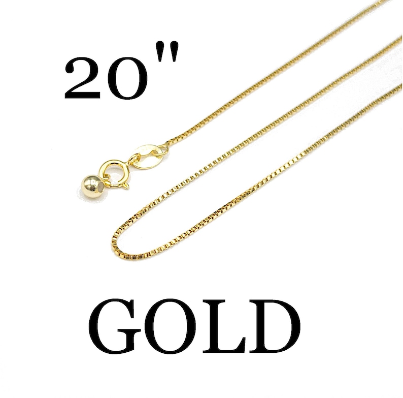 Collar de cadena ajustable chapado en oro de plata de ley 925, enhebrador de 0,9 mm, gargantilla veneciana con cuentas y extremo de bola, joyería minimalista DIY. imagen 8