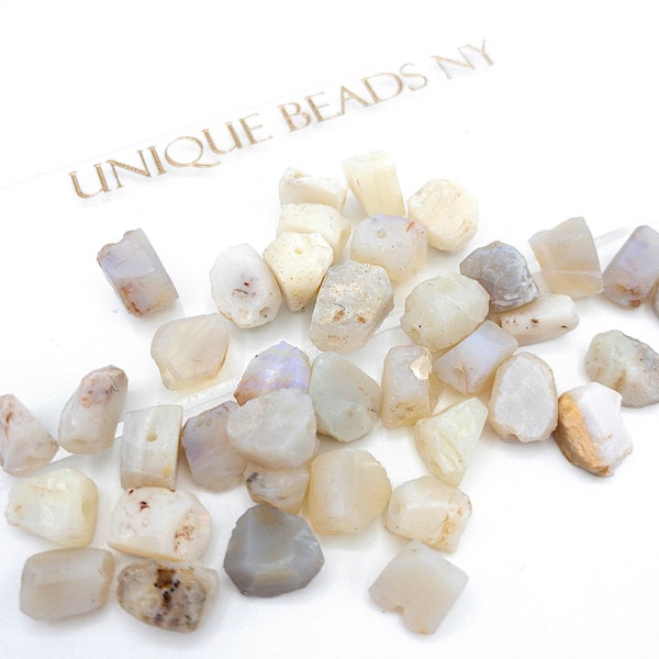 Raw AUSTRALIAN OPAL Gemstone, OCTOBER Birthstone, 1mm Hole Center Drill, Dainty Opal Beads, Loose Gemstone Retail & Wholesale (G17RAW)