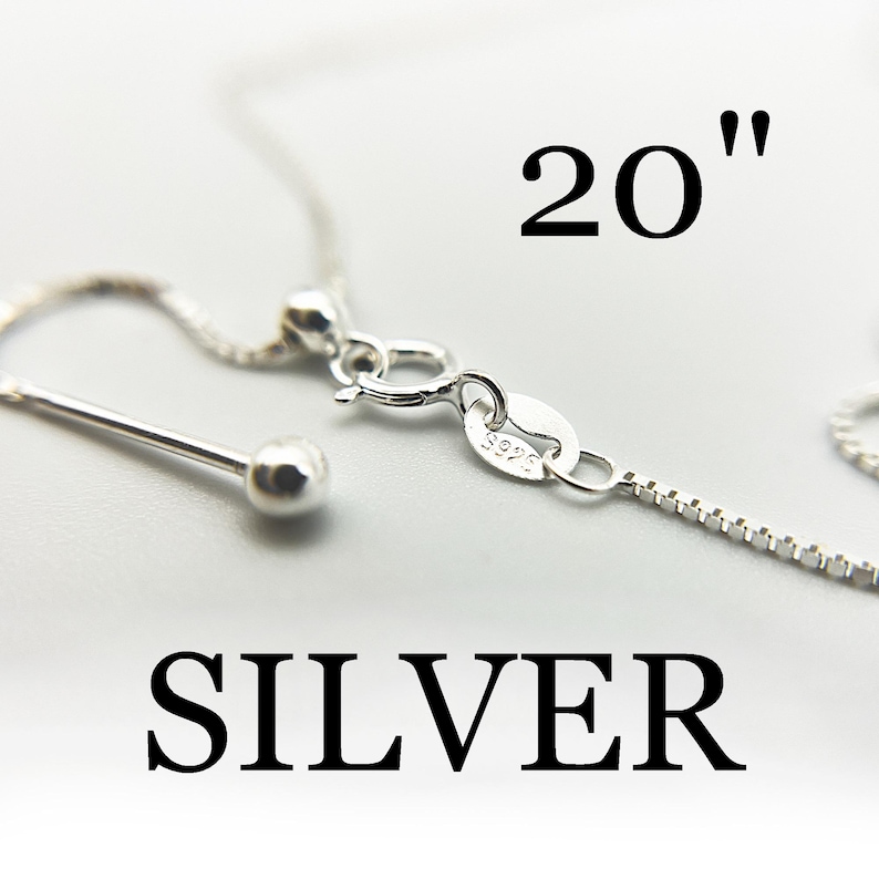 Collar de cadena ajustable chapado en oro de plata de ley 925, enhebrador de 0,9 mm, gargantilla veneciana con cuentas y extremo de bola, joyería minimalista DIY. imagen 10