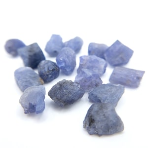 Raw TANZANITE Gemstone, Dainty DECEMBER Birthstone, 1mm Hole Center-Drill, Loose Gemstone Beads Retail & Wholesale (G12RAW)