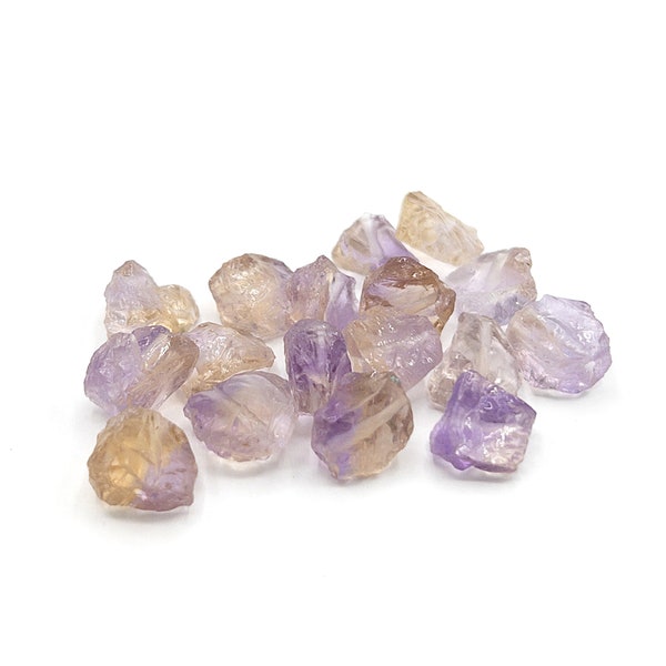 Raw AMETRINE Gemstone, Loose Gemstone Beads, 1mm Hole Center Drill, Solar Plexus Chakra Healing Crystal, Retail & Wholesale (G36RAW)