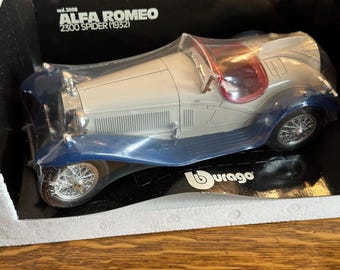 Alfa Romeo 2300 Spider Vintage Diecast Model | 1:18 Scale - Etsy
