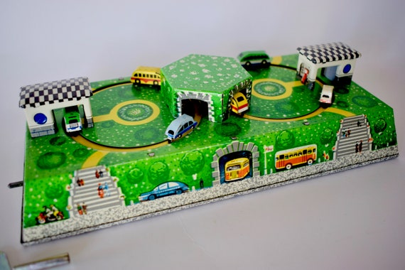 Jouet Ancien Bus Russe – Vintage, Collection, Véhicule Miniature En Métal (occasion)