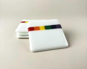 Rainbow Band Coasters (set of 4)