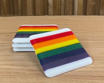 Rainbow Coasters (set of 4)