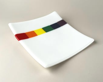 Rainbow Band 8” Plate