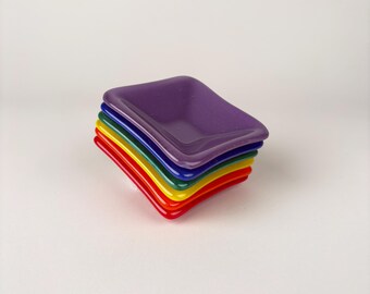 Rainbow Stack Condiment Cups - set of 6