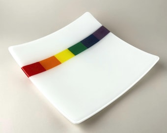 Rainbow Band 10” Dish/Platter