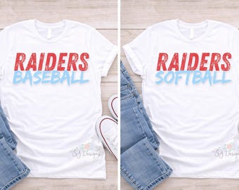 Pleasant Valley Bundle, Raiders, PNG, Baseball, Softball, Mascot