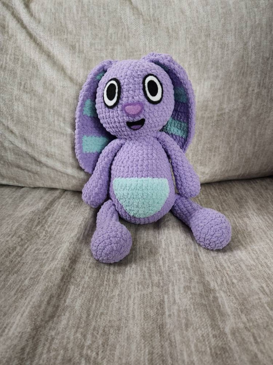 Floppy Eared Purple Bunny-large - Etsy