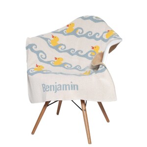 Baby Ducky Personalized Throw Milk/Pond