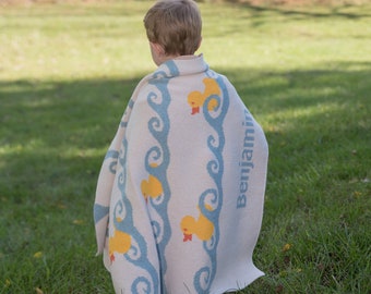 Baby Ducky Personalized Throw