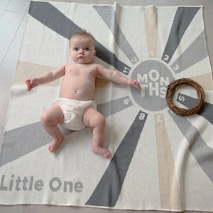 Baby Milestone Personalized Throw