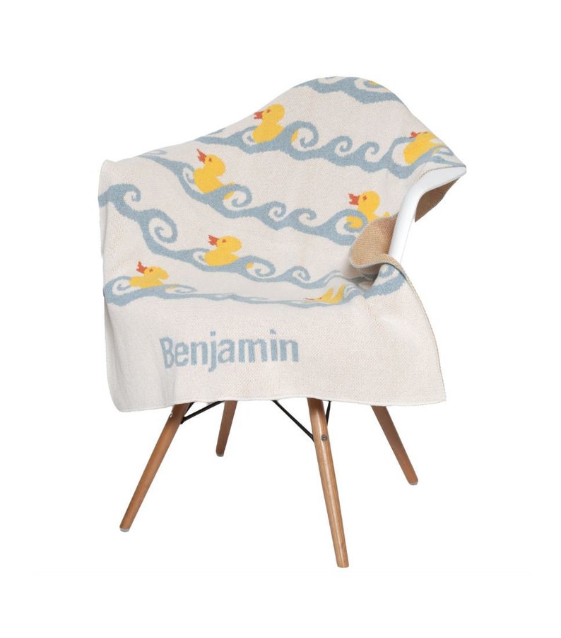 Baby Ducky Personalized Throw Milk/Pond