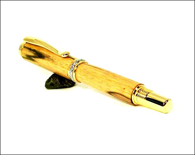FREE SHIPPING Fountain Pen BlackWhite Ebony Hand Crafted Wooden Pen.Hand Turned Fountain Pen FP135 Hand Made Pen